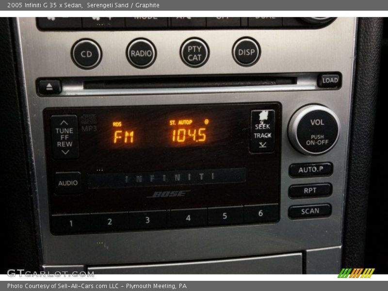 Serengeti Sand / Graphite 2005 Infiniti G 35 x Sedan