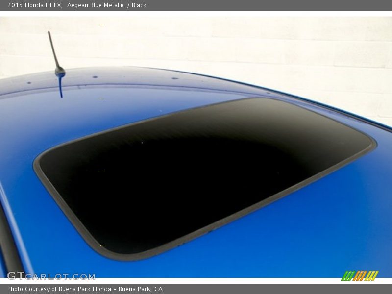 Aegean Blue Metallic / Black 2015 Honda Fit EX