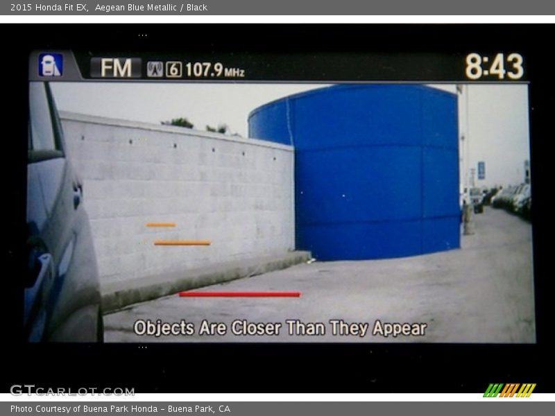 Aegean Blue Metallic / Black 2015 Honda Fit EX
