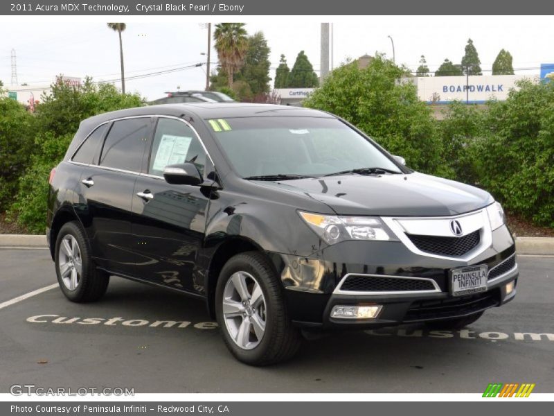 Crystal Black Pearl / Ebony 2011 Acura MDX Technology