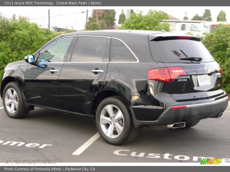 Crystal Black Pearl / Ebony 2011 Acura MDX Technology