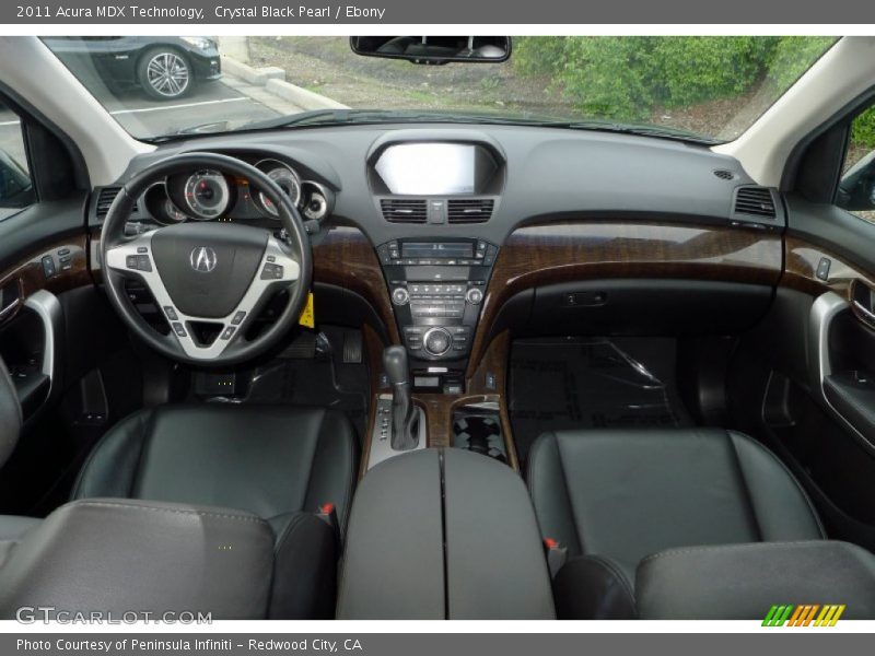 Crystal Black Pearl / Ebony 2011 Acura MDX Technology