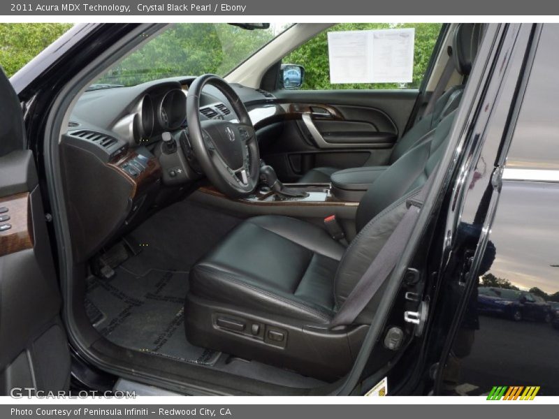 Crystal Black Pearl / Ebony 2011 Acura MDX Technology