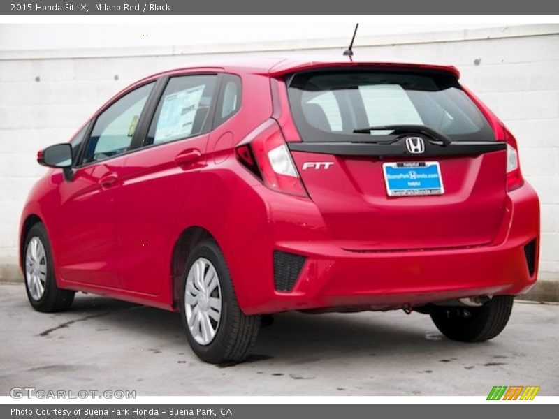 Milano Red / Black 2015 Honda Fit LX