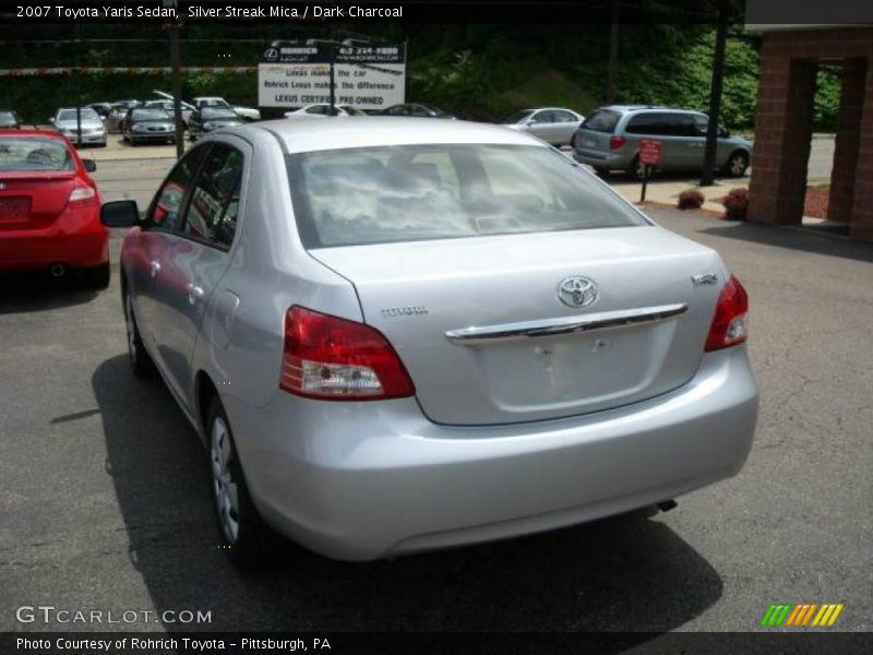 Silver Streak Mica / Dark Charcoal 2007 Toyota Yaris Sedan