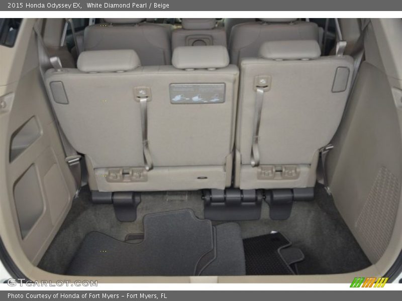 White Diamond Pearl / Beige 2015 Honda Odyssey EX