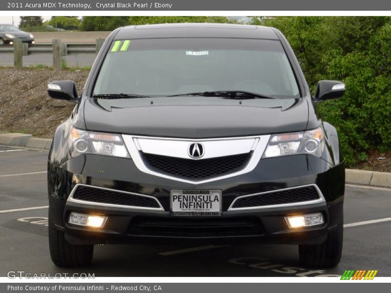 Crystal Black Pearl / Ebony 2011 Acura MDX Technology