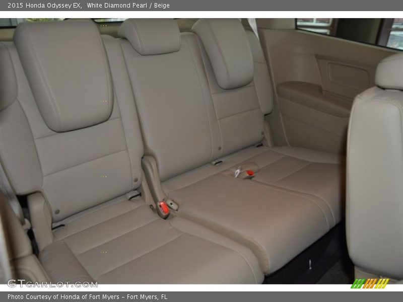 White Diamond Pearl / Beige 2015 Honda Odyssey EX