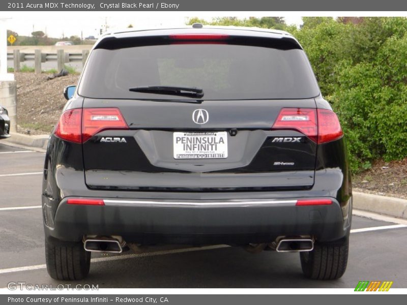 Crystal Black Pearl / Ebony 2011 Acura MDX Technology