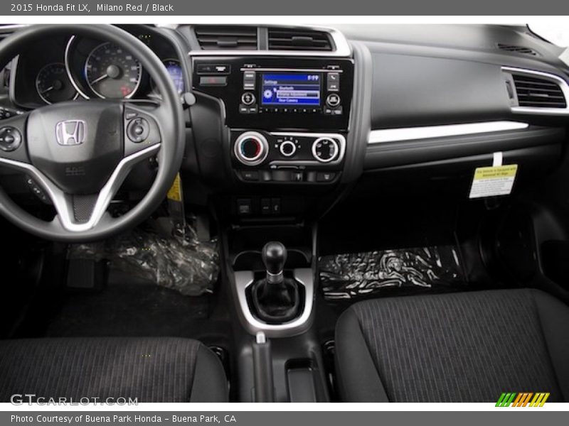 Milano Red / Black 2015 Honda Fit LX