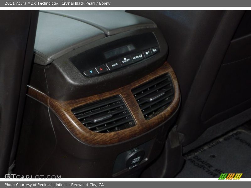 Crystal Black Pearl / Ebony 2011 Acura MDX Technology