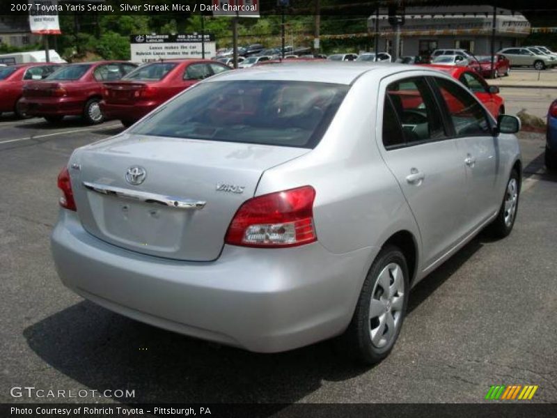 Silver Streak Mica / Dark Charcoal 2007 Toyota Yaris Sedan
