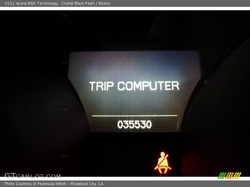 Crystal Black Pearl / Ebony 2011 Acura MDX Technology