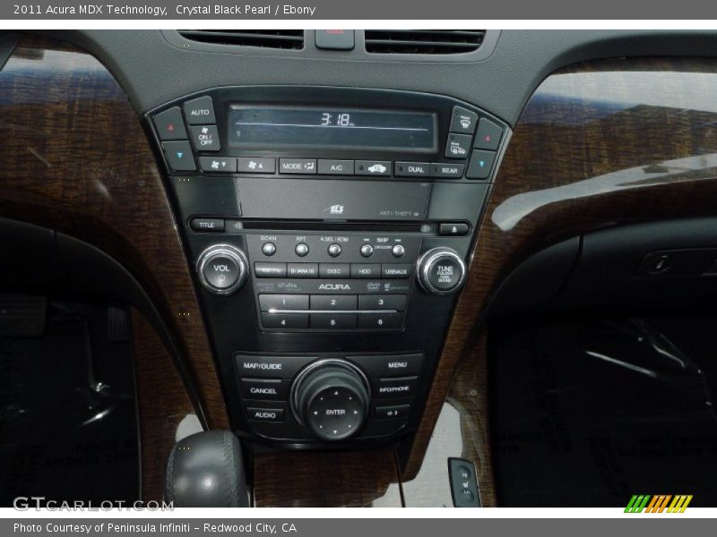 Crystal Black Pearl / Ebony 2011 Acura MDX Technology