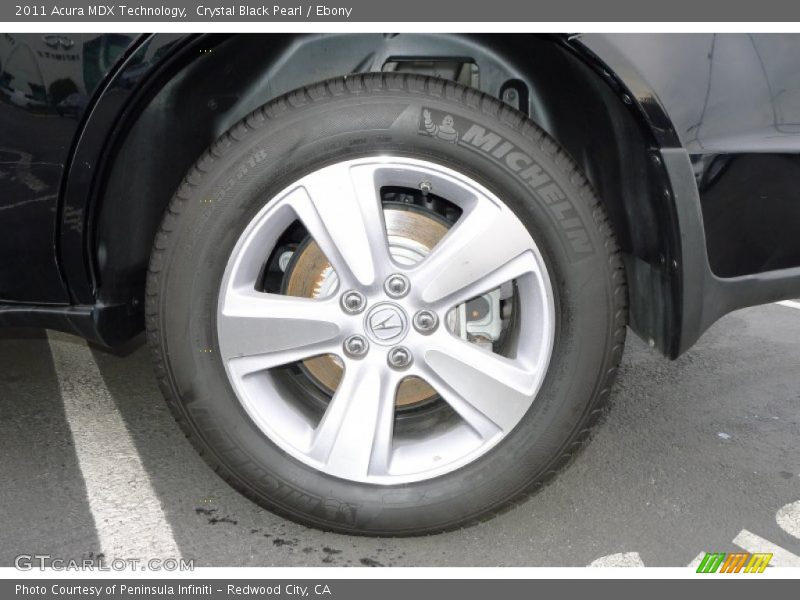 Crystal Black Pearl / Ebony 2011 Acura MDX Technology