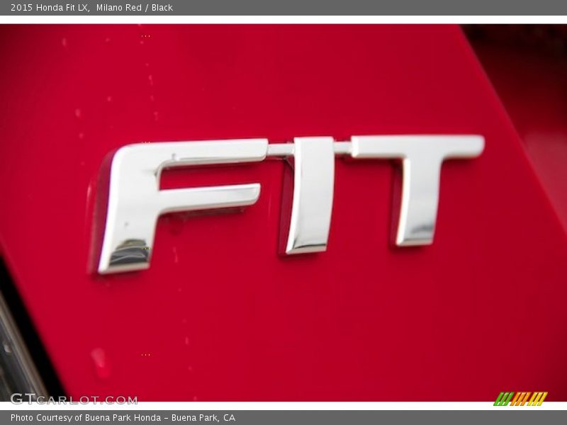 Milano Red / Black 2015 Honda Fit LX