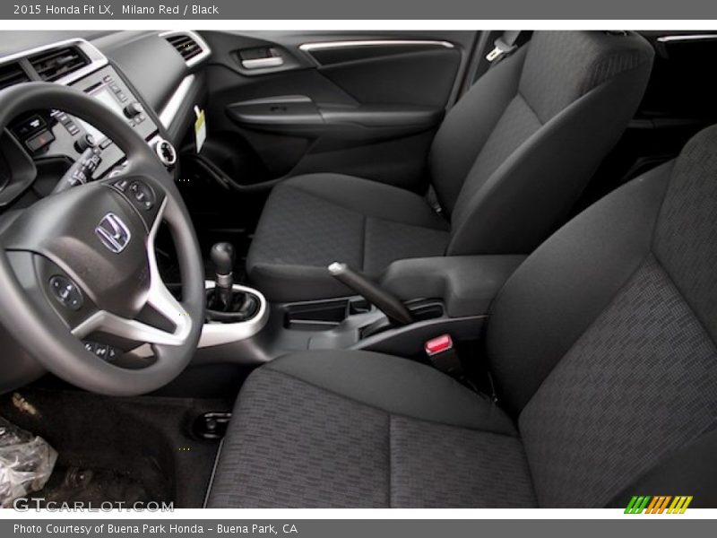 Milano Red / Black 2015 Honda Fit LX