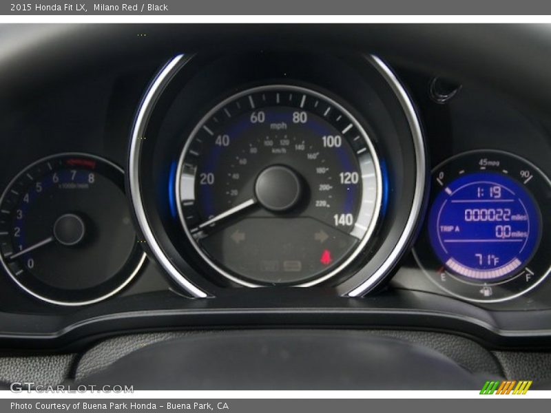 Milano Red / Black 2015 Honda Fit LX