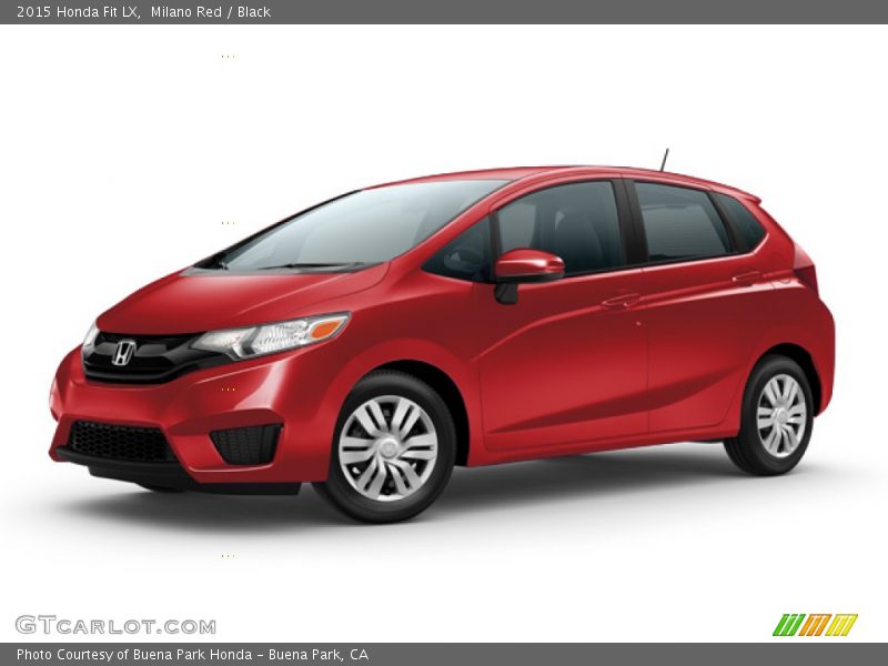Milano Red / Black 2015 Honda Fit LX