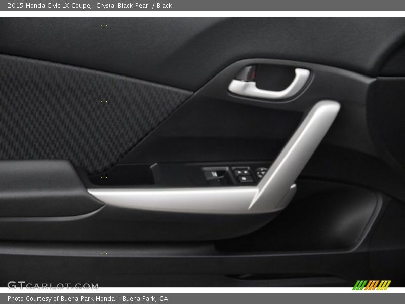 Crystal Black Pearl / Black 2015 Honda Civic LX Coupe