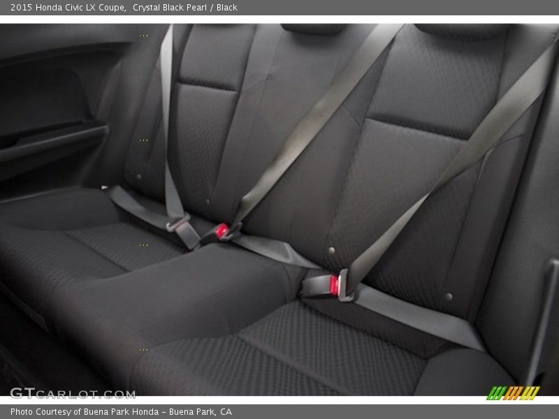 Crystal Black Pearl / Black 2015 Honda Civic LX Coupe