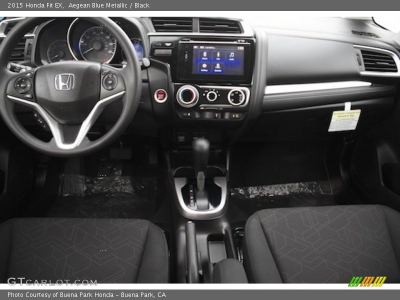 Aegean Blue Metallic / Black 2015 Honda Fit EX