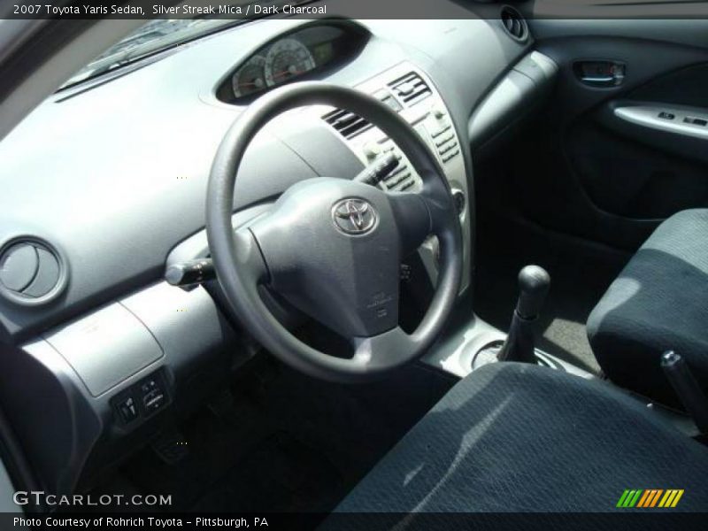 Silver Streak Mica / Dark Charcoal 2007 Toyota Yaris Sedan