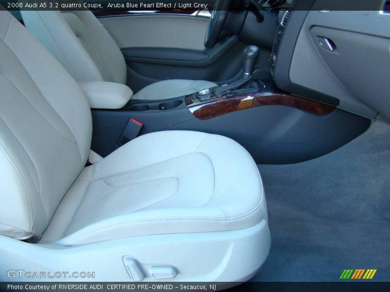 Aruba Blue Pearl Effect / Light Grey 2008 Audi A5 3.2 quattro Coupe