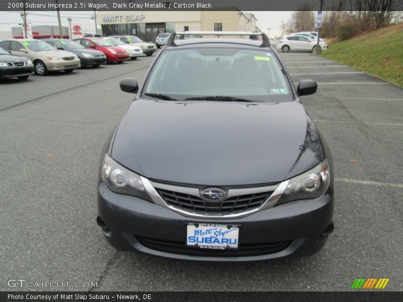 Dark Gray Metallic / Carbon Black 2008 Subaru Impreza 2.5i Wagon