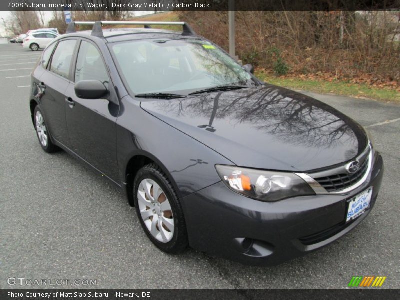 Dark Gray Metallic / Carbon Black 2008 Subaru Impreza 2.5i Wagon