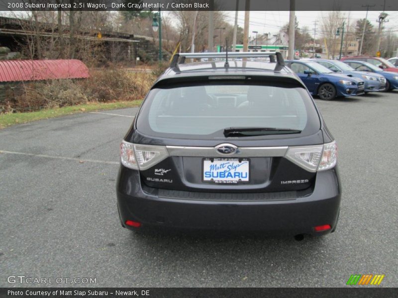 Dark Gray Metallic / Carbon Black 2008 Subaru Impreza 2.5i Wagon