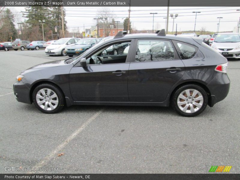 Dark Gray Metallic / Carbon Black 2008 Subaru Impreza 2.5i Wagon