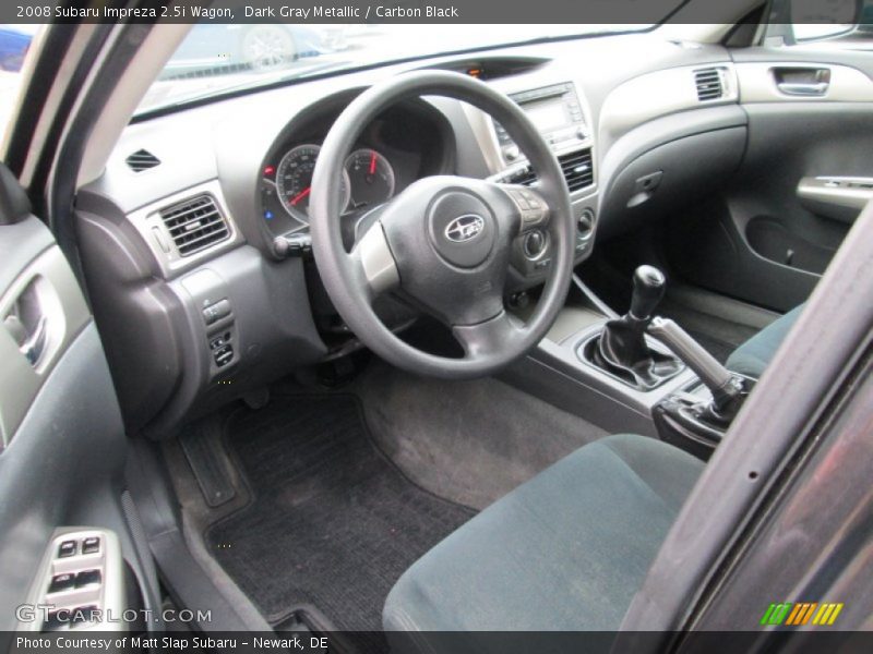 Dark Gray Metallic / Carbon Black 2008 Subaru Impreza 2.5i Wagon