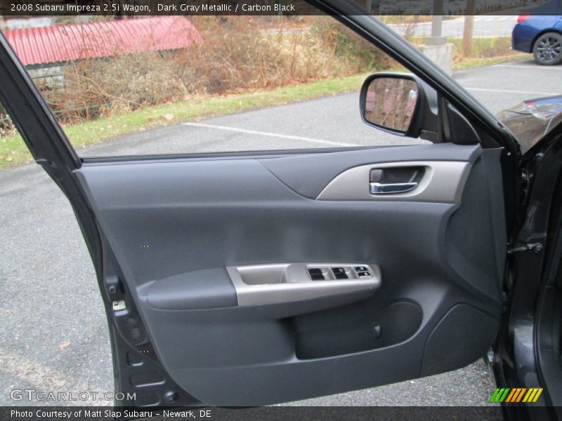 Dark Gray Metallic / Carbon Black 2008 Subaru Impreza 2.5i Wagon
