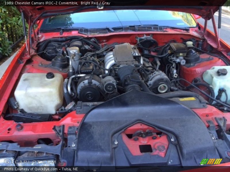 Bright Red / Gray 1989 Chevrolet Camaro IROC-Z Convertible