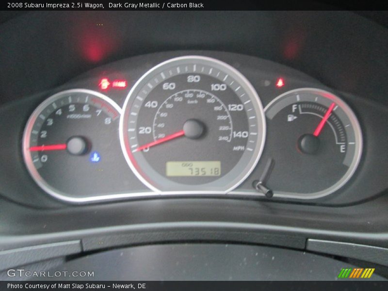 Dark Gray Metallic / Carbon Black 2008 Subaru Impreza 2.5i Wagon