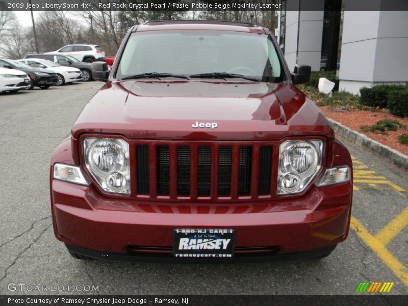 Red Rock Crystal Pearl / Pastel Pebble Beige Mckinley Leather 2009 Jeep Liberty Sport 4x4