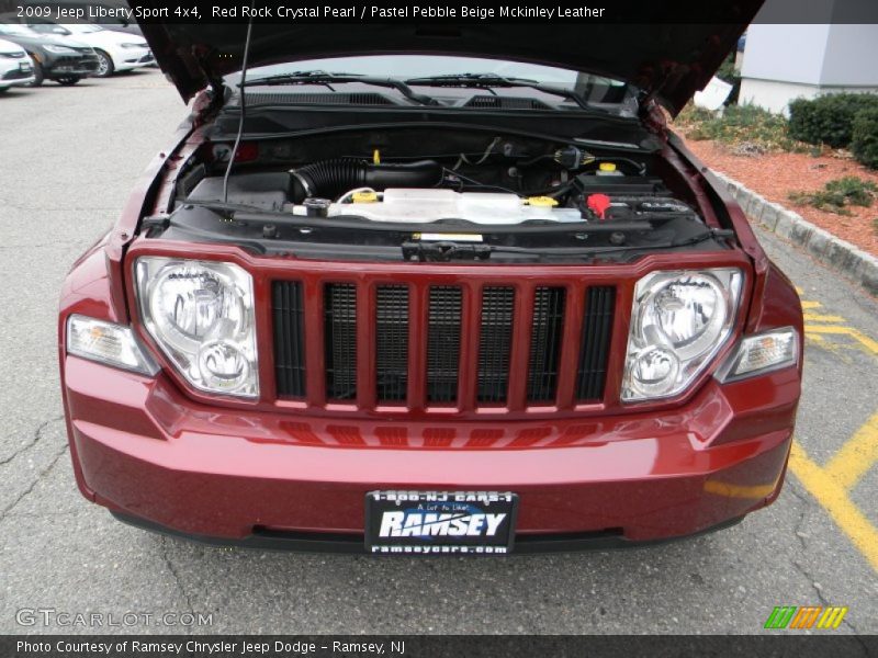 Red Rock Crystal Pearl / Pastel Pebble Beige Mckinley Leather 2009 Jeep Liberty Sport 4x4