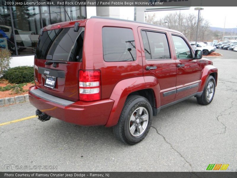 Red Rock Crystal Pearl / Pastel Pebble Beige Mckinley Leather 2009 Jeep Liberty Sport 4x4