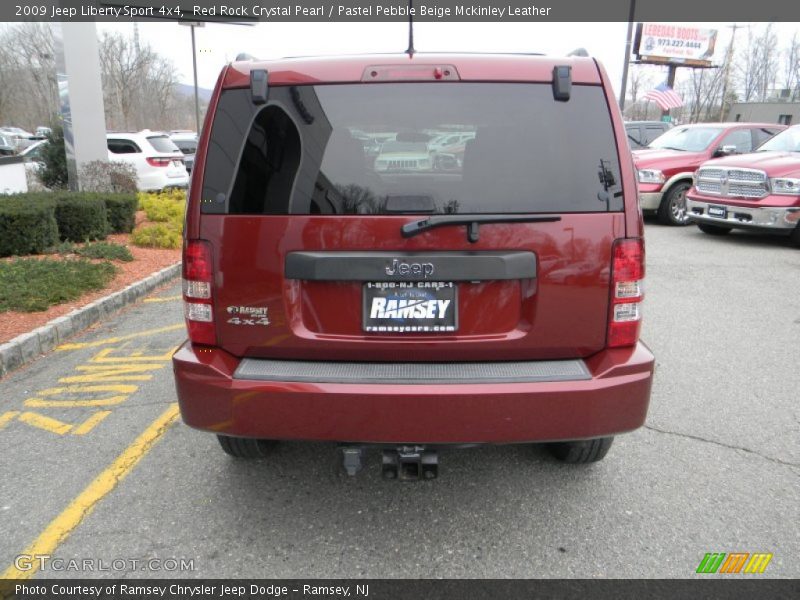 Red Rock Crystal Pearl / Pastel Pebble Beige Mckinley Leather 2009 Jeep Liberty Sport 4x4