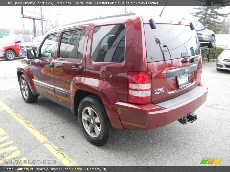 Red Rock Crystal Pearl / Pastel Pebble Beige Mckinley Leather 2009 Jeep Liberty Sport 4x4
