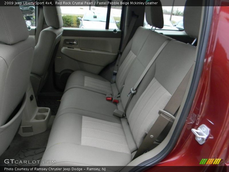 Red Rock Crystal Pearl / Pastel Pebble Beige Mckinley Leather 2009 Jeep Liberty Sport 4x4
