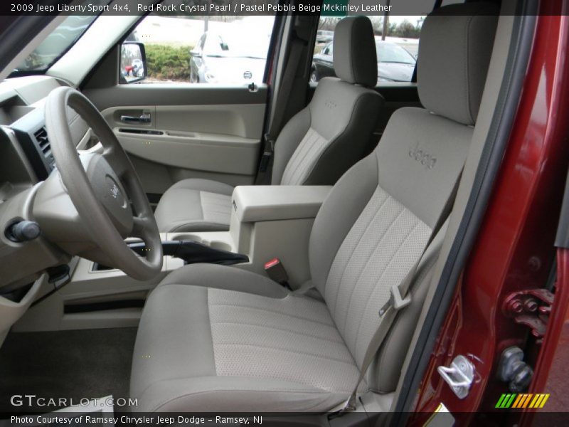 Red Rock Crystal Pearl / Pastel Pebble Beige Mckinley Leather 2009 Jeep Liberty Sport 4x4