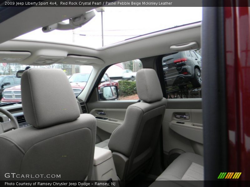 Red Rock Crystal Pearl / Pastel Pebble Beige Mckinley Leather 2009 Jeep Liberty Sport 4x4