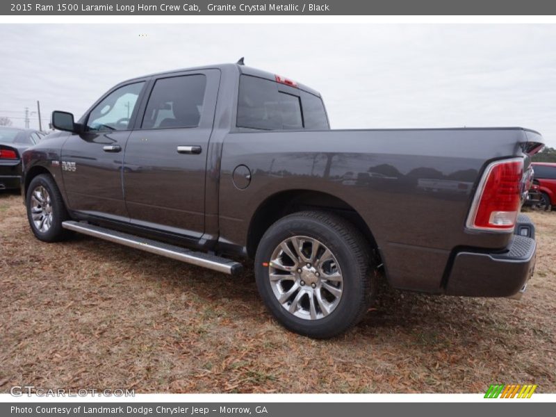 Granite Crystal Metallic / Black 2015 Ram 1500 Laramie Long Horn Crew Cab