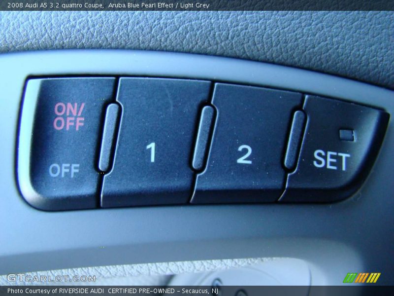 Aruba Blue Pearl Effect / Light Grey 2008 Audi A5 3.2 quattro Coupe