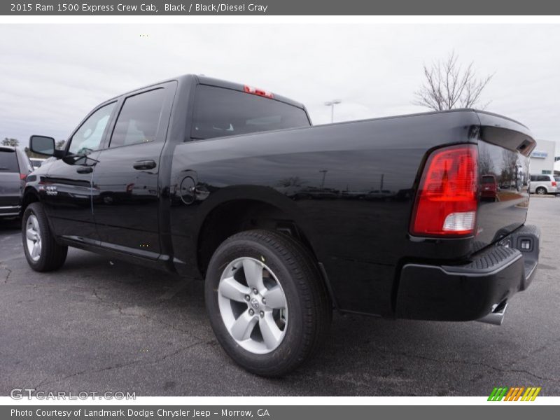 Black / Black/Diesel Gray 2015 Ram 1500 Express Crew Cab