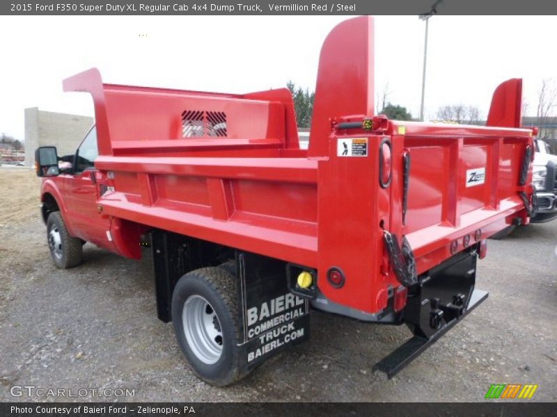 Vermillion Red / Steel 2015 Ford F350 Super Duty XL Regular Cab 4x4 Dump Truck
