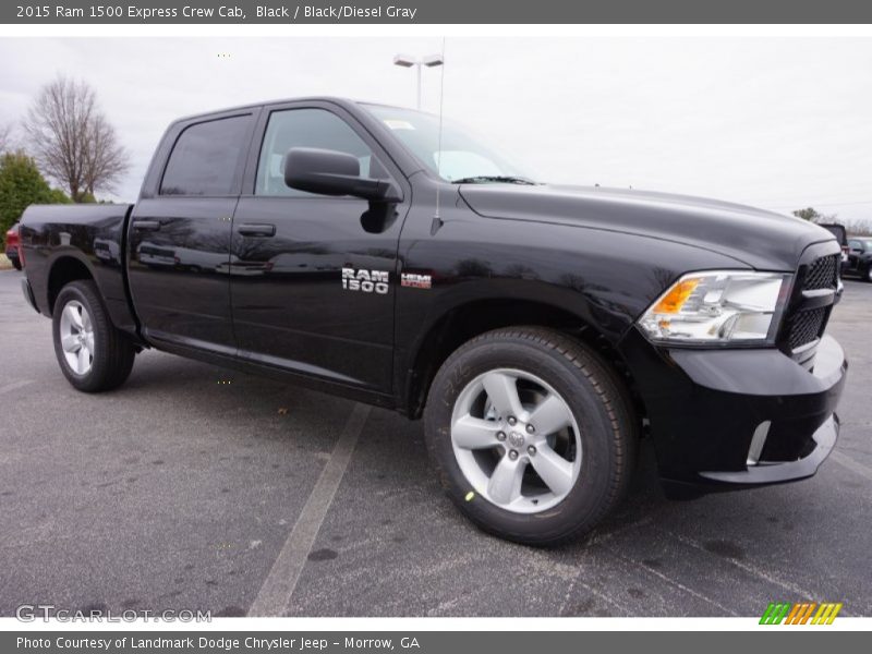 Black / Black/Diesel Gray 2015 Ram 1500 Express Crew Cab
