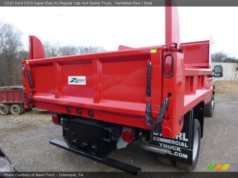 Vermillion Red / Steel 2015 Ford F350 Super Duty XL Regular Cab 4x4 Dump Truck